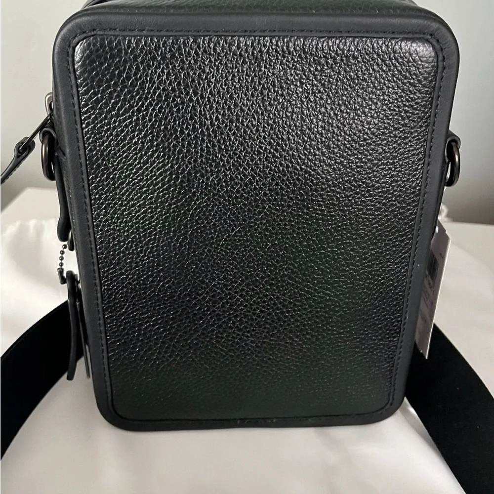 Coach Black Leather Messenger Bag
